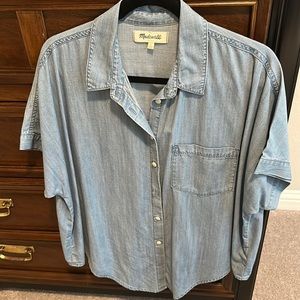Madewell Short Sleeve Denim Button Down